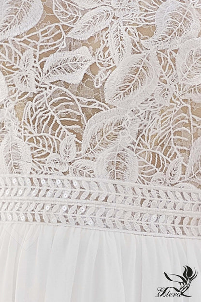 Miriama Open back A-line Sleeveless Wedding Dress 3