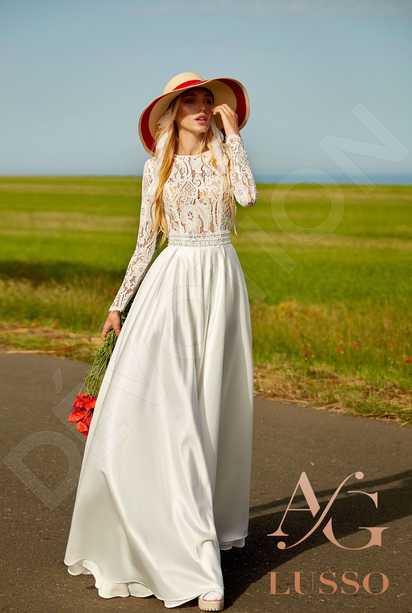 Shirley Full back A-line Long sleeve Wedding Dress 6