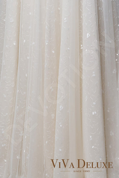 Adelle Open back A-line Sleeveless Wedding Dress 7