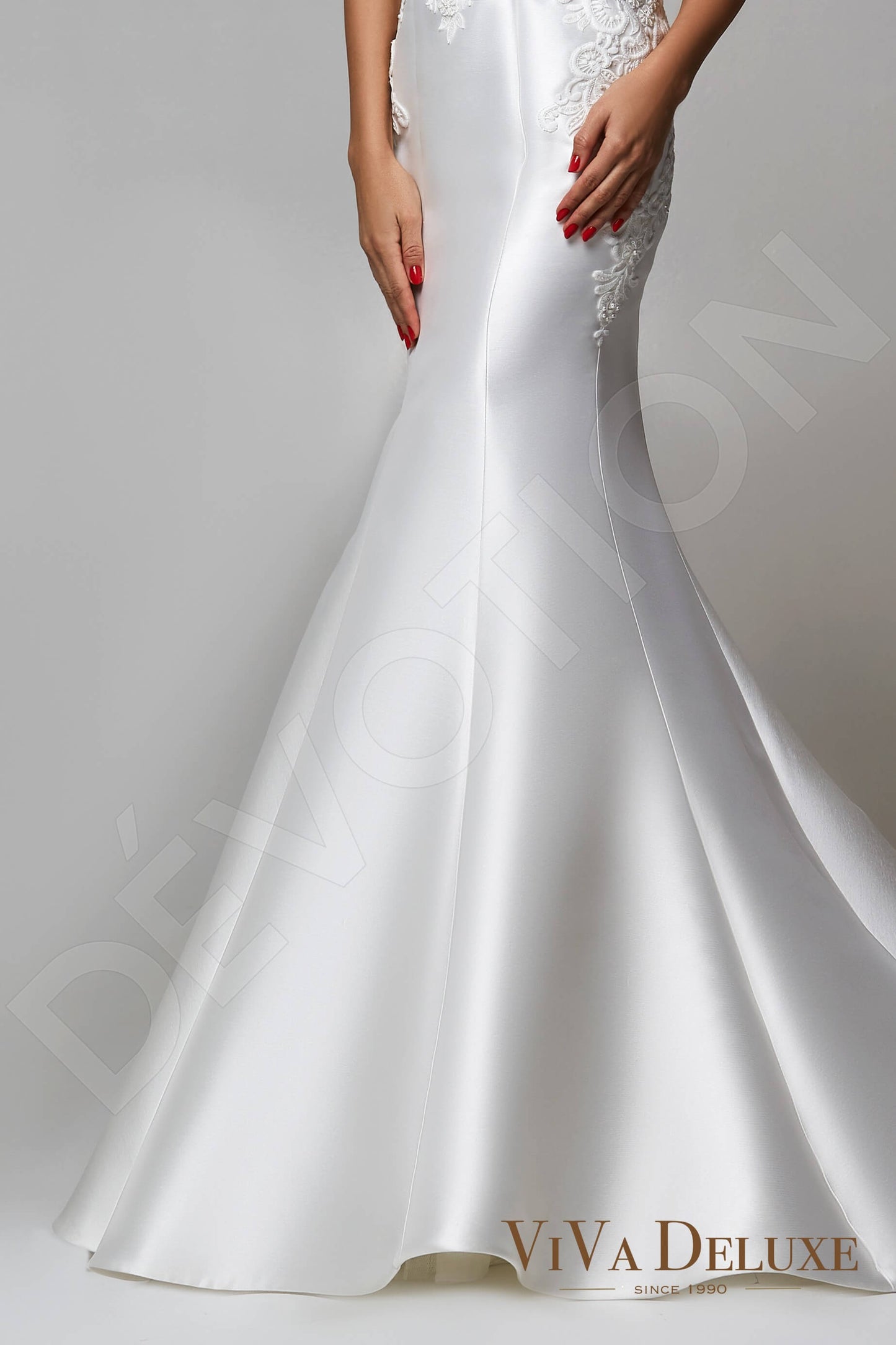 Angel Illusion back Trumpet/Mermaid Sleeveless Wedding Dress 4