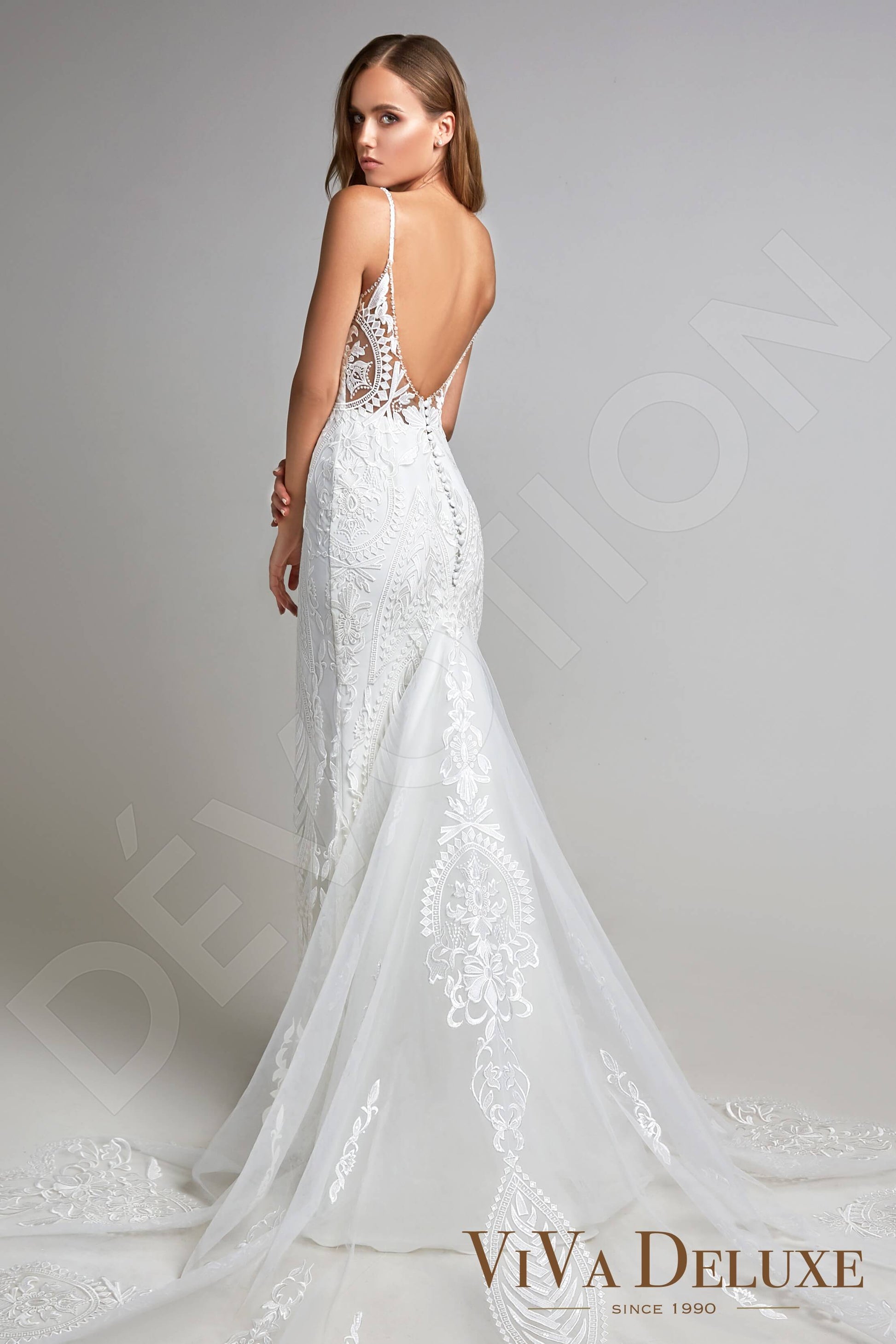 Chantia Trumpet/Mermaid Sweetheart Ivory Wedding dress