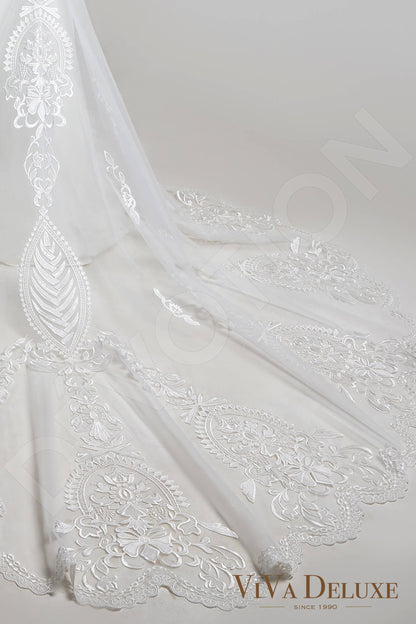 Chantia Open back Trumpet/Mermaid Straps Wedding Dress 7