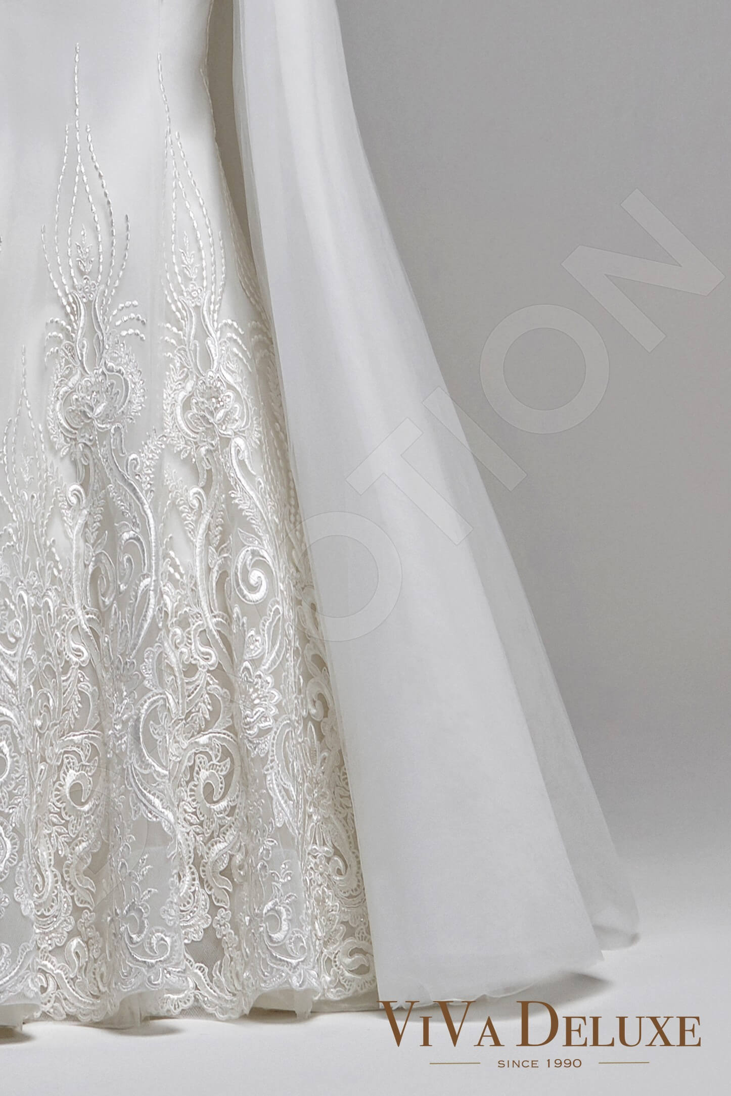 Donnelle Trumpet/Mermaid Illusion Ivory Wedding dress