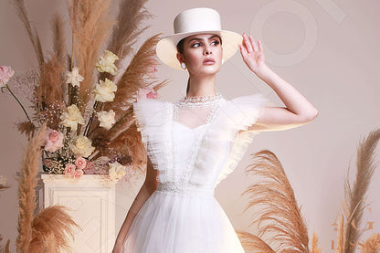 Thada Open back Trumpet/Mermaid Sleeveless Wedding Dress 12