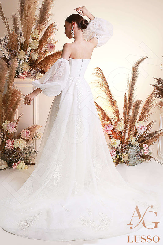 Videl A-line Sweetheart Lightivory Wedding dress