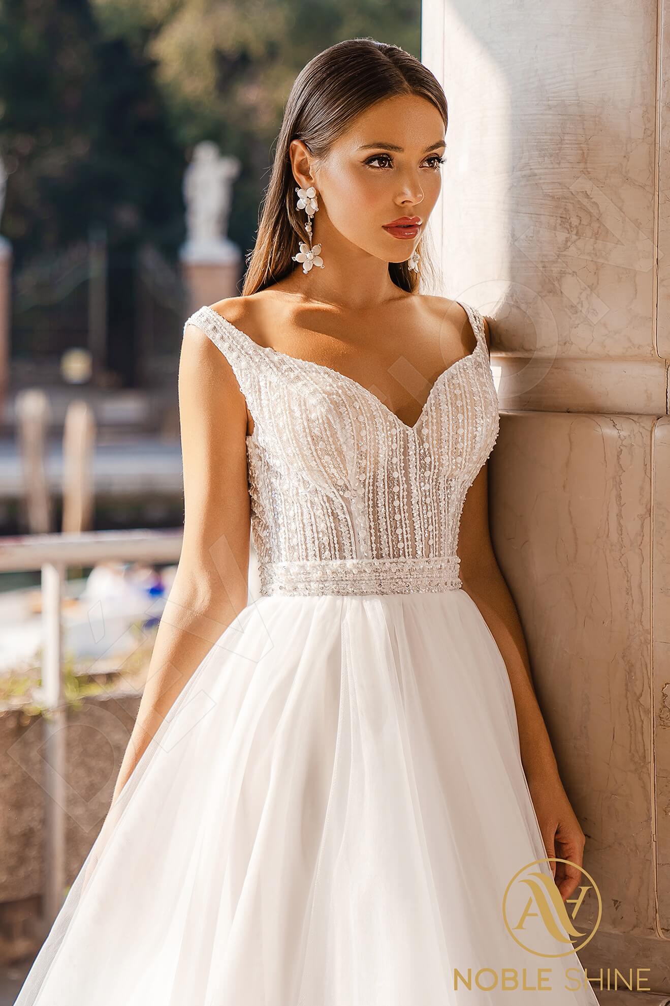 Susanna A-line Sweetheart Milk Wedding dress