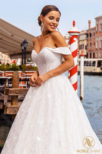 Esmeralda Open back A-line Straps Wedding Dress 6