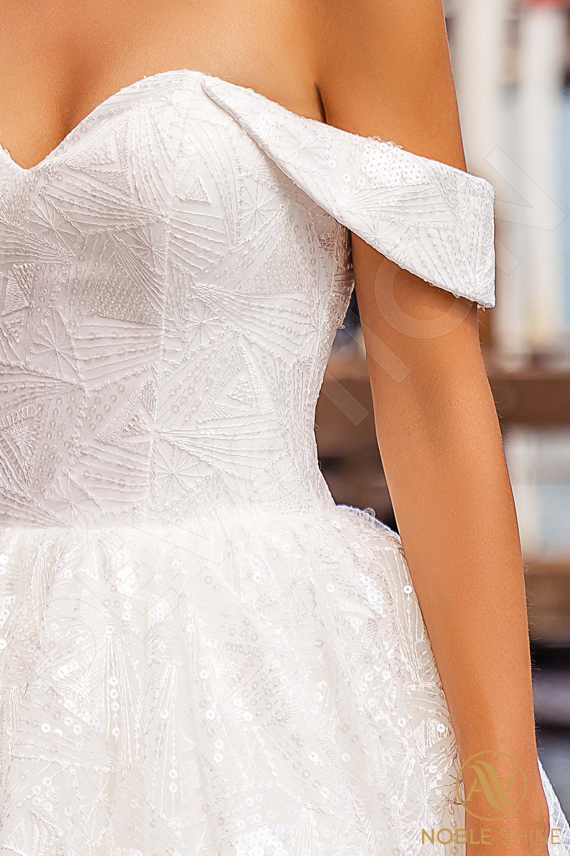 Esmeralda A-line Sweetheart Milk Wedding dress