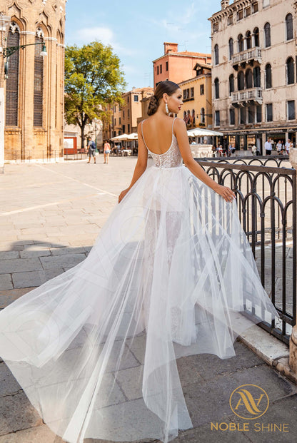 Noemi Open back A-line Straps Wedding Dress Back