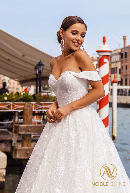 Esmeralda Open back A-line Straps Wedding Dress 8