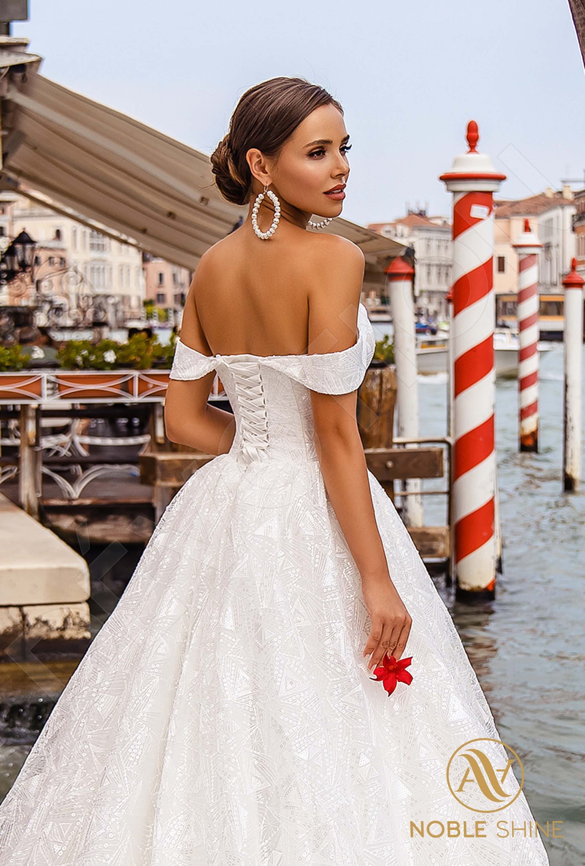Esmeralda A-line Sweetheart Milk Wedding dress