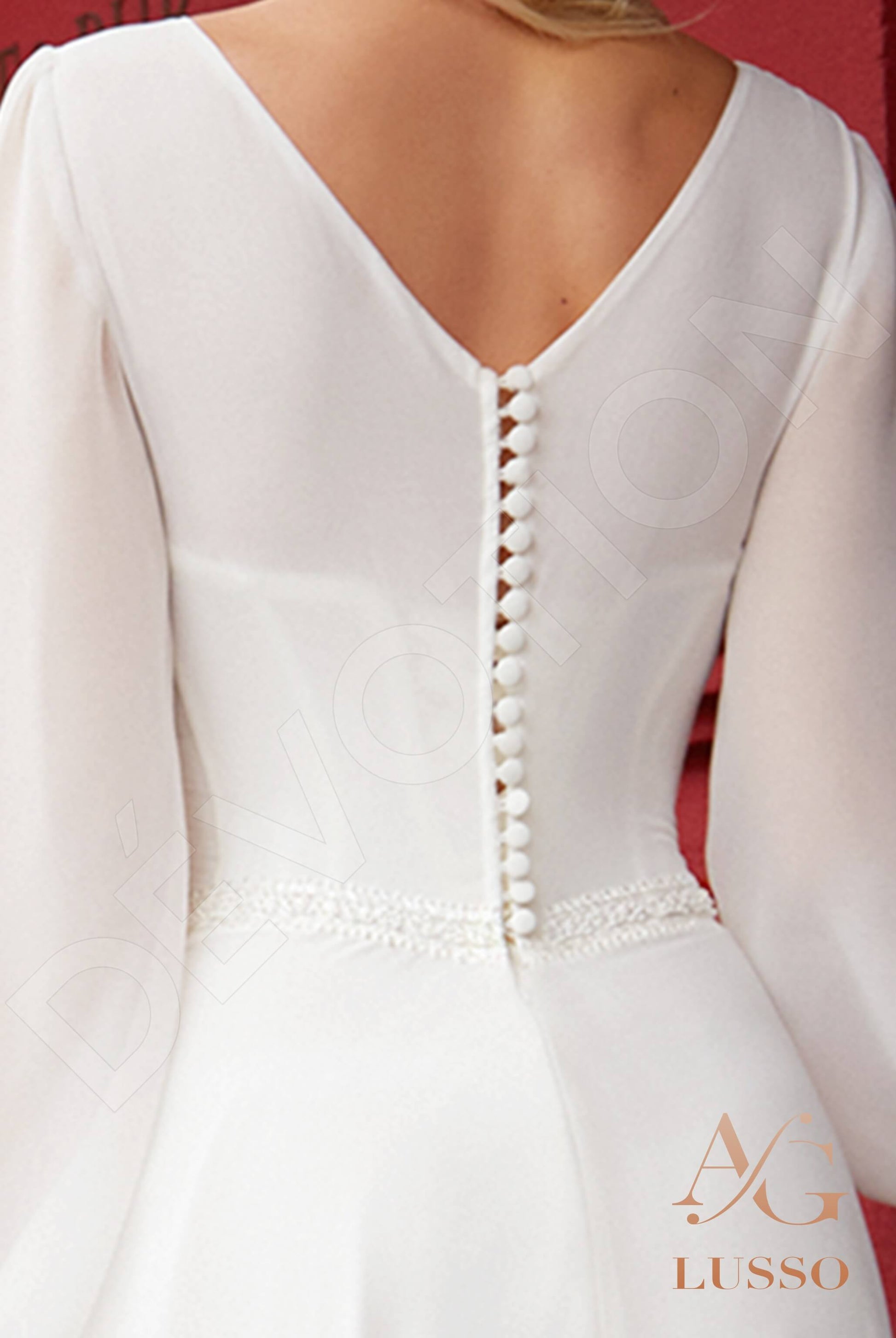 Armana A-line V-neck Milk Wedding dress
