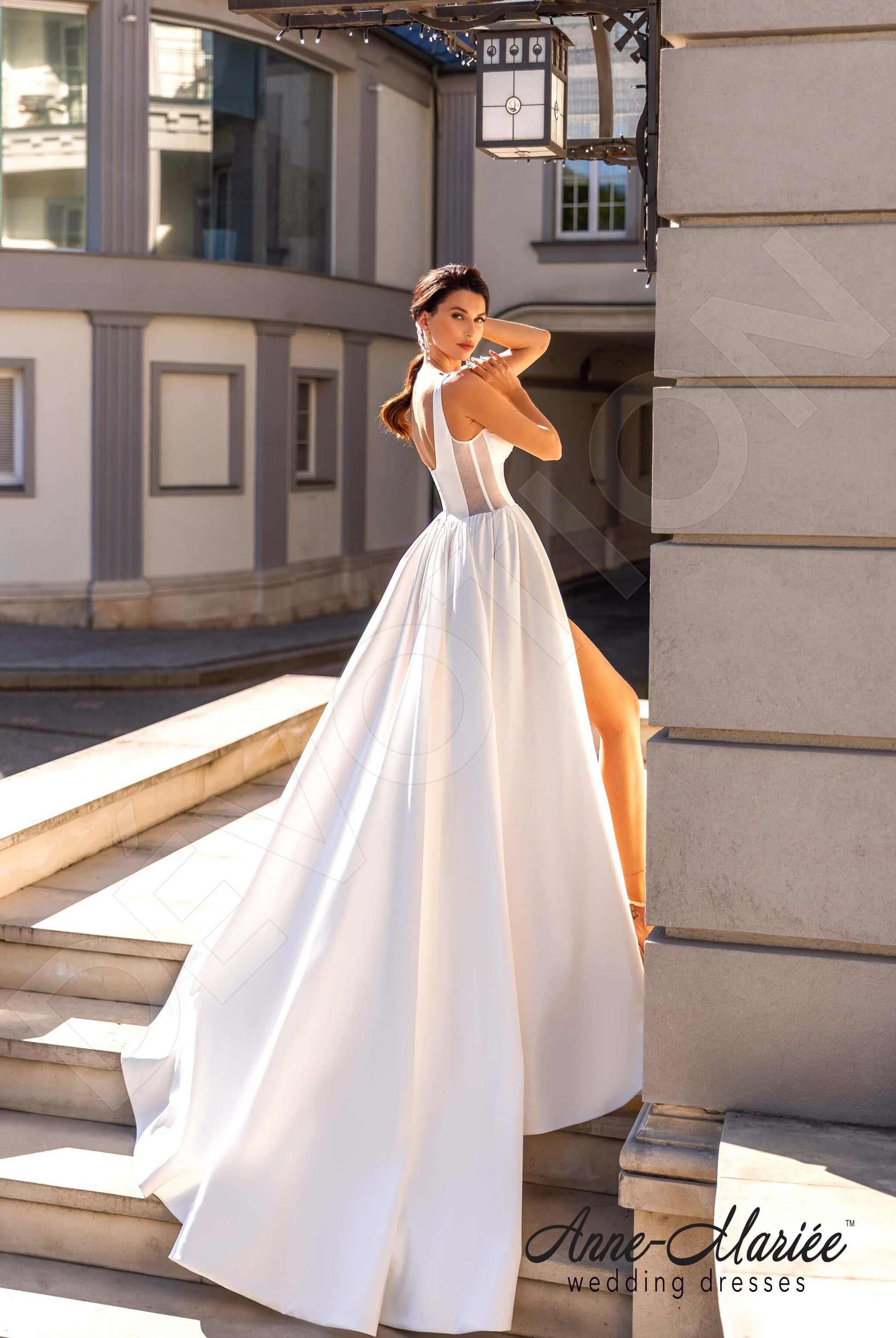 Ketrin A-line Sweetheart Milk Wedding dress