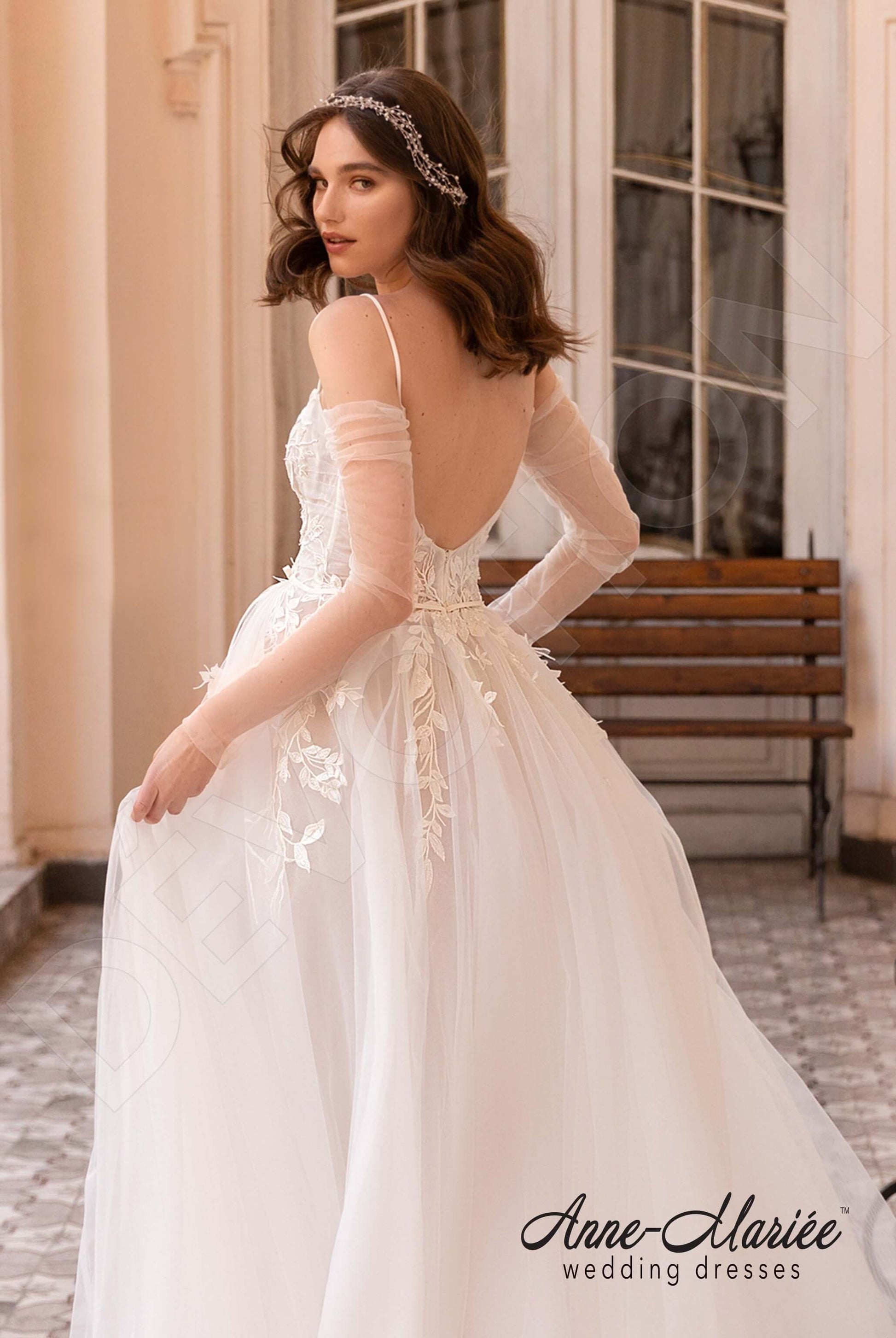 Lucile A-line Sweetheart Milk Wedding dress