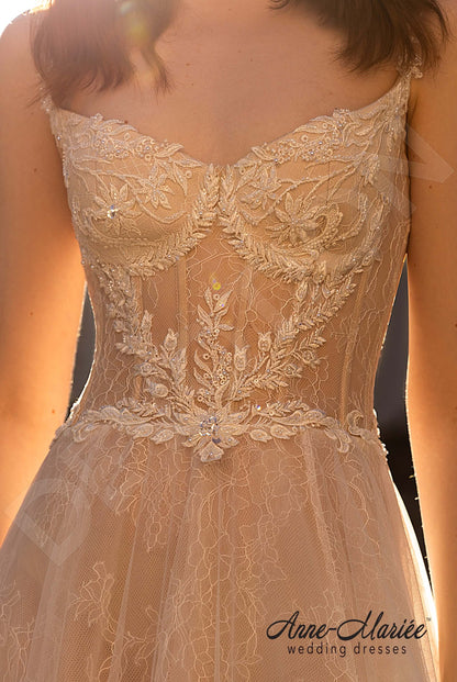 Olivy Open back A-line Straps Wedding Dress 7