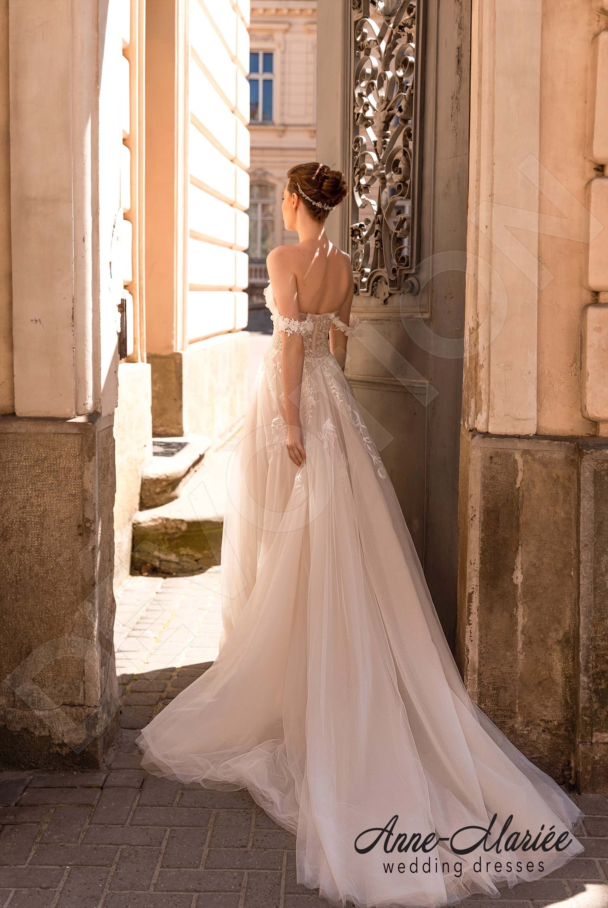 Arin A-line Sweetheart Milk PowderPink Wedding dress